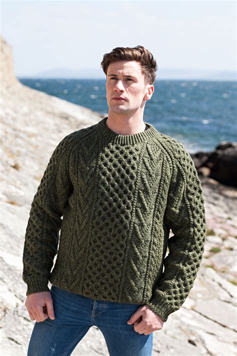 pure handknit sweater|irish aran sweaters hand knitted.